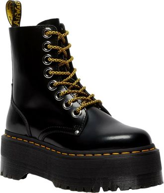 Dr. Martens Jadon Max Black Buttero 25566001 Womens