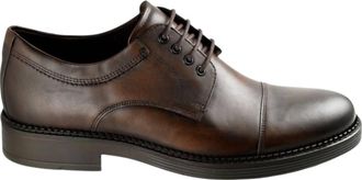 Ecco Mens Newcastle Cap Toe Oxford Shoes In Cocoa