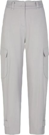 Windsor Cargobroek met regular fit - Dames - Broeken - Grijs - M - Broeken
