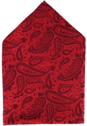 Trafalgar Store Banbury Tone on Tone Paisley 12 Inch Silk Pocket Square in Red at Nordstrom