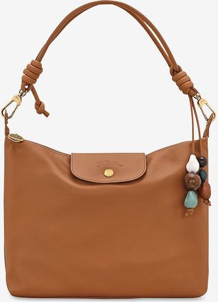 Longchamp Schultertasche aus genarbtem Leder Le Pliage Xtra M