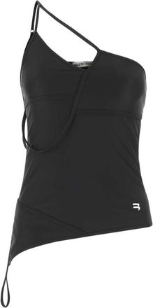 Balenciaga Black Stretch Nylon Top