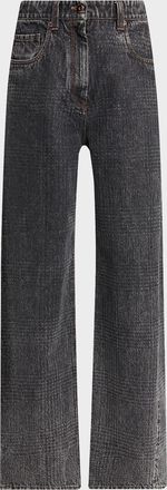 Brunello Cucinelli Wide-Leg Denim Trousers
