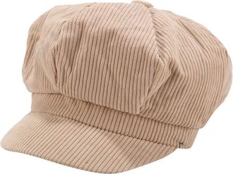 Generic Women Girls Baker Boy Hat Winter Warm 8 Panel Newsboy Peaked Beret Hat Retro Cap Solid Color Casual Outdoor Headwear Flat Cap Khaki