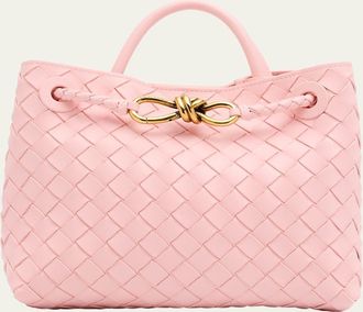 Bottega Veneta Andiamo Small Leather Top-Handle Bag