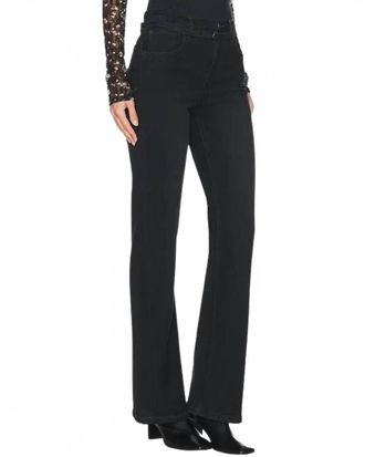 Free People Womens Sabine Slim A Line Jean In Smokeshow