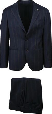 Lubiam Virgin Wool Stretch Tailored Sartorial Suit With Rounded Jacket