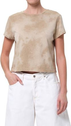 A Gold E Adine Shrunken Organic Cotton T-Shirt in Plume at Nordstrom, Size X-Small