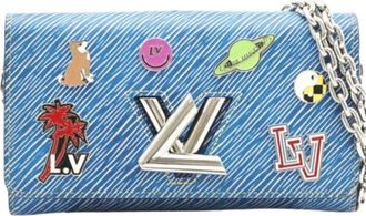 Louis Vuitton Pre-owned Cross Body Bags, female, Blue, Size: ONE SIZE Pre-owned Vintage Denim Shoulder Bag