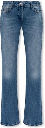 Off-white Flared Jeans - Dames - Bootcut Jeans - Blauw - W27 - Katoen - Jeans