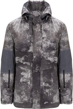 Stone Island Ski Jackets, male, Gray, Size: XL Zip Jacket