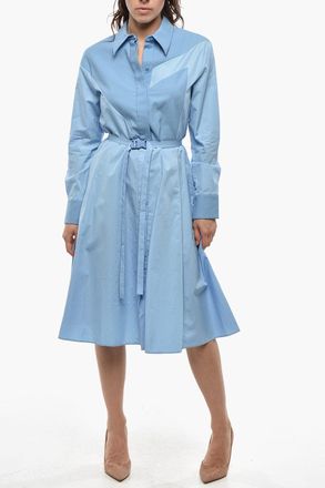Stella McCartney Chemisier MIA in Cotone a Motivo Honeycomb con Cintura Stella McCartney