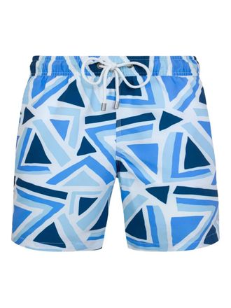 BLUEMINT geometric-print swim shorts - men - Mesh/Polyester - XXXL