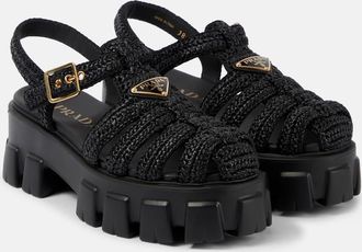 Prada Monolith platform sandals