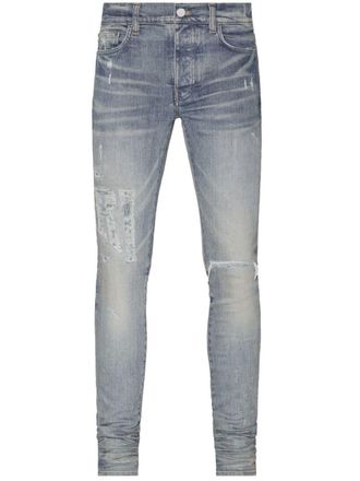 Amiri Jeans skinny con effetto vissuto - Blu