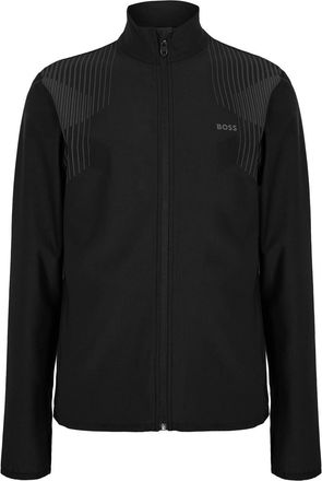 HUGO BOSS Mens Sw Active Push FulL-Zip 10260714 01 Tracksuit Top in Black 001