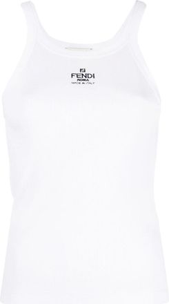 Fendi Logo-embroidered Vest Top