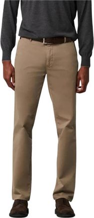 Meyer Beige Broek met Regular Fit en Hoogwaardige Afwerking - Heren - Chinos - Beige - XL - Katoen - Broeken