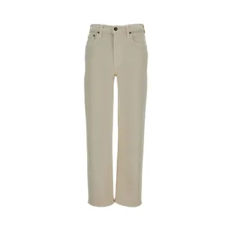 Citizens Of Humanity Straight Jeans, female, White, Size: W27 Palma Straight Clean Hem