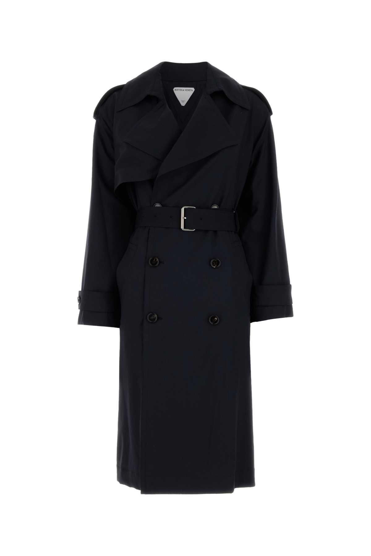 トレンチコート BOTTEGA VENETA Black Wool Trench Coat Bottega Veneta - Black Trench Coat | Mitchell Stores