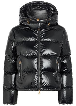 Moncler Niveole Padded Hooded Nylon Jacket - Black - 5 (UK 18 / Xxl)
