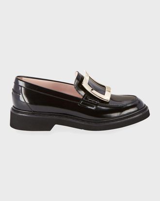 Roger Vivier Viv Rangers Buckle Loafers