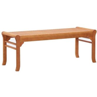 vidaXL Panca da Giardino 2 Posti 120 cm in Legno Massello di Eucalipto vidaXL