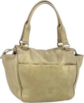 Loewe Pre-owned Shoulder Bags, female, Yellow, Size: ONE SIZE Pre-owned Hand Bag