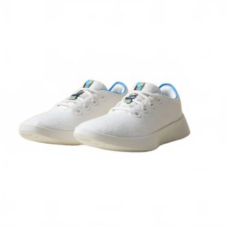 Allbirds Womens Wool Runner 2 Sneakers In Natural White/nz Blue