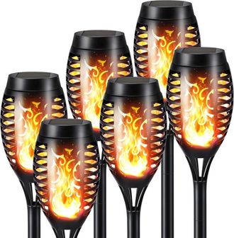 OEM Lampe Solaire - 50 Cm - Ip44 - Pour Jardin Terrasse Piscine - Lot De 6