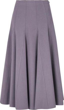 Alysi Midi Skirts, female, Gray, XS, Gonna a ruota in gabardine
