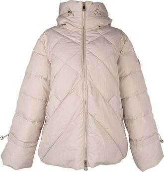 Sergio Moretti Quilted Brown Puffer Jacket With Adjustable Features