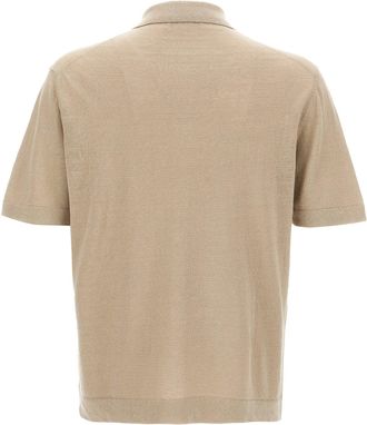 Zanone Linen Blend Shirt - Beige