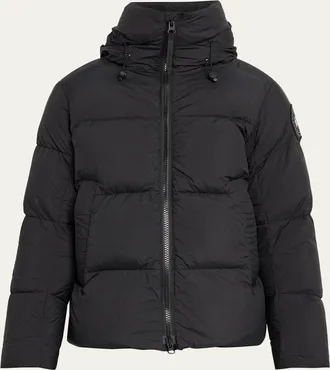 Canada Goose Mens Crofton Matte Nylon Hooded Puffer Jacket