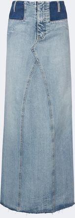 Maison Margiela Paneled denim maxi skirt