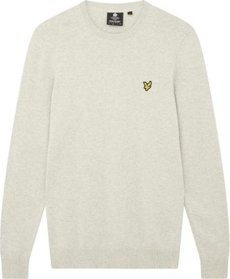Lyle & Scott Merino Crew Jumper - Heren - Ronde hals truien - Grijs - XL - Katoen - Truien & Vesten