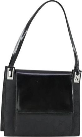 Gucci Pre-owned Vintage Nylon Schoudertas - Dames - Vintage Schoudertas - Zwart - ONE Size - Nylon - Vintage
