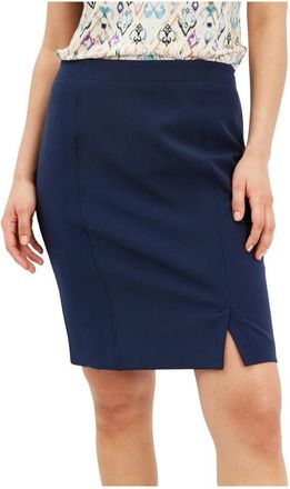 In Front Stijlvolle Lea Rok Navy - Dames - Korte rokken - Blauw - XL - Rokken