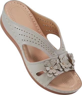 Generic Wedge Sandals for Women, Slip On Non slip Walking Slippers, Breathable Open Toe Summer Platform Sandals, Orthopedic Walking Sandal with Arch Support