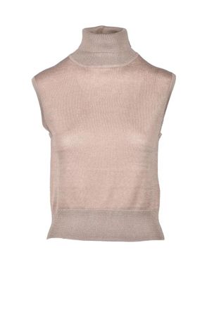 Wild Cashmere Silk and Cashmere Top - Taupe