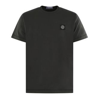 Stone Island Heren Korte Mouw T-Shirt - Heren - T-shirts - Grijs - S - Tops