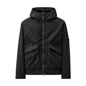 C.P. Company C.p. Company - Chrome-R Goggle Jacket - Heren - Jassen - Zwart - Maat: M Polyamide
