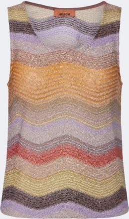 Missoni Wave lam&eacute; top