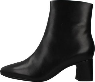 Clarks Fernie Zip - Dames - Laarzen met Hak - Zwart - 40 EU - Leer - Schoenen