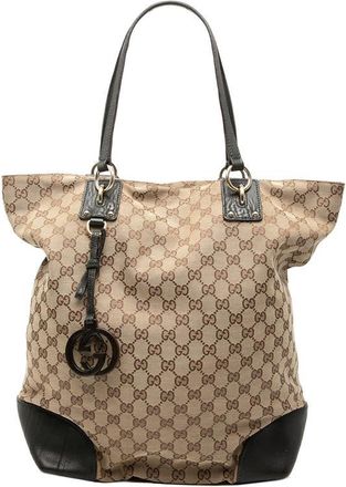 Gucci Pre-owned Gucci Large GG Canvas GG Charm Tote Ladies ZB03IGWMHBJNZMWE