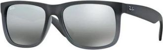 Ray-Ban Authentieke Justin zonnebril- premium kwaliteit! - Heren - Zonnebrillen - Grijs - 55 MM - Accessoires