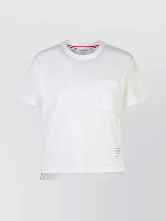 Thom Browne cotton boxy fit short sleeve t-shirt