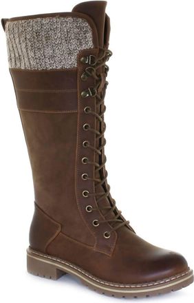 Wanderlust Womens Lucy Tall Waterproof Boot In Dk Tan