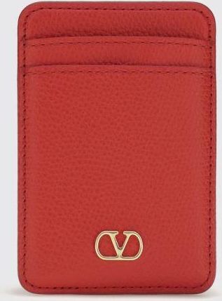 Valentino Garavani Portacarte VLogo Signature in pelle di vitello a grana