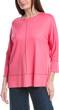 Jones New York 3/4-Dolman Sleeve Seamed Top
